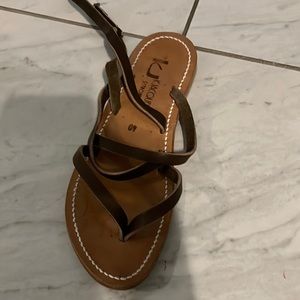 K Jacques gladiators style flat sandal. Size 40